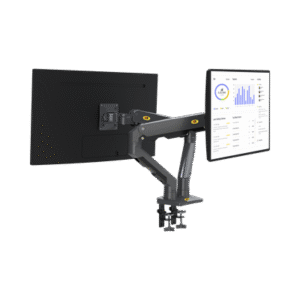 Montaje de Escritorio articulado para 2 monitores de 27-34" / Soporta hasta 16 kg por brazo/ Vesa 75 x 75 / 100 x 100 / Acero / Giro: 360° Montaje de Escritorio articulado para 2 monitores de 27-34" / Soporta hasta 16 kg por brazo/ Vesa 75 x 75 / 100 x 100 / Acero / Giro: 360°