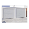 Puerta de Garage de Alta Calidad / Linea Central / Color Blanco 12X7 pies, AISLADA, Estilo Americana. Puerta de Garage de Alta Calidad / Linea Central / Color Blanco 12X7 pies, AISLADA, Estilo Americana.