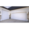 Puerta de Garage de alta calidad, Color blanco 16x8 pies, AISLADA, Estilo Americana , CUADRO CORTO.