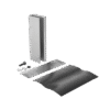 Montaje "U" para Puertas de Vidrio/ 3/4" de Grosor/ Para Chapas Magnéticas de 1200 lbs./ Ajuste por Opresores