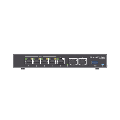 4 en 1: Firewall Nueva Generación, Router, PBX IP, Switch Gigabit de 5 Puertos (4 PoE) y 2 Puertos SFP 2.5 Gigabit