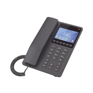 Teléfono IP Hotelero con pantalla LCD a color, 2 líneas SIP con 2 cuentas, codec Opus, IPV4/IPV6, color negro, con gestión en la nube GDMS Teléfono IP Hotelero con pantalla LCD a color, 2 líneas SIP con 2 cuentas, codec Opus, IPV4/IPV6, color negro, con gestión en la nube GDMS