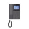 Teléfono IP WiFi Hotelero con pantalla LCD a color, 2 líneas SIP con 2 cuentas, codec Opus, IPV4/IPV6, color negro, con gestión en la nube GDMS