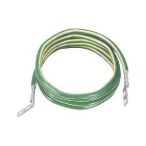 Jumper para Aterrizar Equipos, 6 AWG, con Terminal Doblada a 45 Grados, Para Conexión a Tierra y Terminal Recta Para Equipos, 1.8m de Largo Jumper para Aterrizar Equipos, 6 AWG, con Terminal Doblada a 45 Grados, Para Conexión a Tierra y Terminal Recta Para Equipos, 1.8m de Largo
