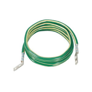 Jumper para Aterrizar Equipos, 6 AWG, con Terminal Doblada a 45 Grados (LCC6-14JAWH-L) Para Conexión a Tierra y Terminal Recta (LCC6 - 14JAW-L) Para Equipos , 2.4 m de Largo