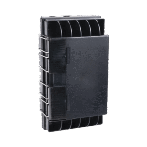 Caja de Empalme de Fibra Óptica, Exterior IP65, instalación aérea, hasta 144 Empalmes