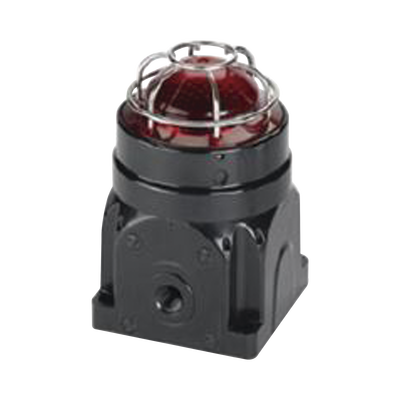 Luz LED de la serie global, para ubicaciónes peligrosas, UL y cUL CID2, 120-240 Vca, montaje en superficie Ex d, rojo