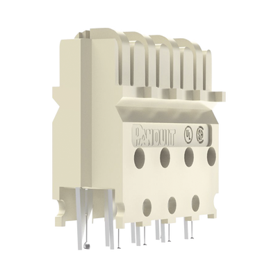 Block de Conexión Cat6 de 4 Pares, de Impacto, Color Marfil