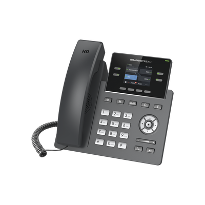 Teléfono IP Grado Operador, 4 líneas SIP con 2 cuentas, pantalla a color 2.4", codec Opus, IPV4/IPV6 con gestión en la nube GDMS
