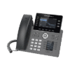 Teléfono IP Wi-Fi, Grado Operador, 6 líneas SIP con 6 cuentas, pantalla a color 4.3", puertos Gigabit, Bluetooth, PoE, codec Opus, IPV4/IPV6 con gestión en la nube GDMS