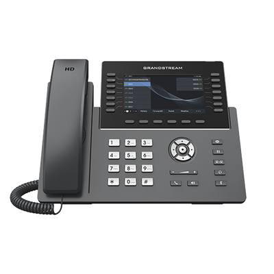 Teléfono IP Wi-Fi, Grado Operador, 14 líneas SIP con 6 cuentas, pantalla LCD 5", puertos Gigabit, Bluetooth, PoE, codec Opus, IPV4/IPV6 con gestión en la nube GDMS Teléfono IP Wi-Fi, Grado Operador, 14 líneas SIP con 6 cuentas, pantalla LCD 5", puertos Gigabit, Bluetooth, PoE, codec Opus, IPV4/IPV6 con gestión en la nube GDMS