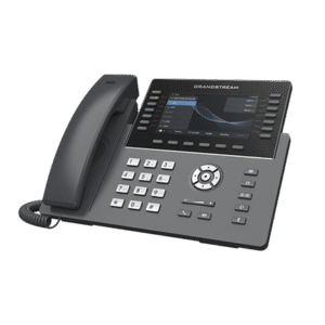 Teléfono IP Wi-Fi, Grado Operador, 14 líneas SIP con 6 cuentas, pantalla LCD 5", puertos Gigabit, Bluetooth, PoE, codec Opus, IPV4/IPV6 con gestión en la nube GDMS
