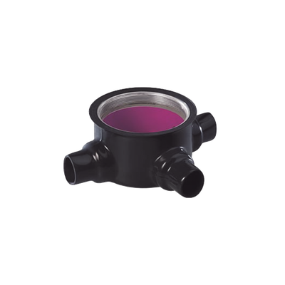 Caja para Áreas Peligrosas con Tapa Tipo GRT de 1 1/4" (32 mm) con Recubrimiento de PVC e Interior de Uretano.