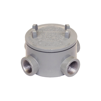 Caja para Áreas Peligrosas con Tapa Tipo GRX de 3/4" (19 mm) / Con 4 salidas.