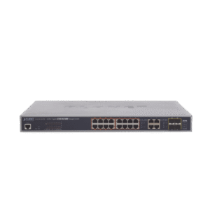 Switch administrable L2, 16 puertos 10/100/1000T Ultra PoE + 4 puertos Gigabit Combo TP/SFP Switch administrable L2, 16 puertos 10/100/1000T Ultra PoE + 4 puertos Gigabit Combo TP/SFP