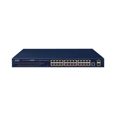 Switch PoE Administrable Capa 2 / 24 Puertos10/100/1000BASE-T / 2 SFP 100/1000BASE-X / POE 802.3af/at