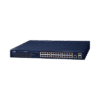 Switch PoE Administrable Capa 2 / 24 Puertos10/100/1000BASE-T / 2 SFP 100/1000BASE-X / POE 802.3af/at