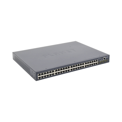 Switch Administrable Capa 2 de 48 Puertos Gigabit 10/100/1000T, 4 Puertos SFP 100/1000X Switch Administrable Capa 2 de 48 Puertos Gigabit 10/100/1000T, 4 Puertos SFP 100/1000X