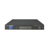 Switch Administrable Capa 3, 16 Puertos Gigabit con PoE 802.3bt, 2 Puertos 10 G SFP+, Pantalla Táctil (400 W)