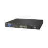 Switch Administrable Capa 3, 16 Puertos Gigabit con PoE 802.3bt, 2 Puertos 10 G SFP+, Pantalla Táctil (400 W)