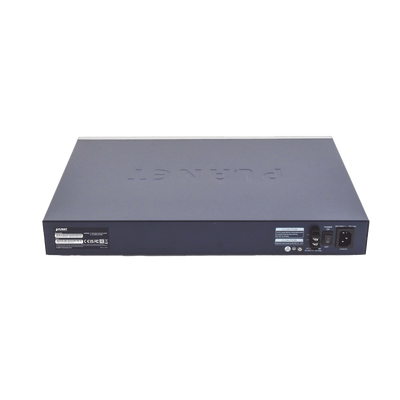 Switch Administrable L3, 24 puertos Gigabit PoE 802.3bt, 2 puertos 10G SFP+, Pantalla Tactil, Fuente Redundante, (600W)