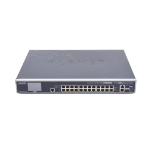 Switch Administrable L3, 24 puertos Gigabit PoE 802.3bt, 2 puertos 10G SFP+, Pantalla Tactil, Fuente Redundante, (600W) Switch Administrable L3, 24 puertos Gigabit PoE 802.3bt, 2 puertos 10G SFP+, Pantalla Tactil, Fuente Redundante, (600W)