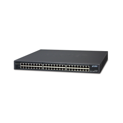 Switch no administrable Gigabit Ethernet 48 puertos 10/100/1000Mbps Switch no administrable Gigabit Ethernet 48 puertos 10/100/1000Mbps