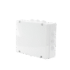 Caja de derivación de PVC Auto-extinguible con 12 entradas, tapa atornillada, 380x300x120 MM, Para Exterior (IP55)