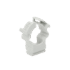 Soporte de collar (Abrazadera), PVC Auto-extinguible, cerrado para tubería de 16 mm Soporte de collar (Abrazadera), PVC Auto-extinguible, cerrado para tubería de 16 mm
