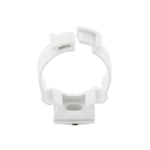 Soporte de collar (Abrazadera), PVC Auto-extinguible, cerrado para tubería de 32 mm Soporte de collar (Abrazadera), PVC Auto-extinguible, cerrado para tubería de 32 mm