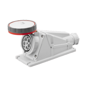 BASE DE SUPERFICIE ANGULADA 90° - IP67 - 3P+N+T 125A 380-415V 50/60HZ - ROJA - 6H - CABLEADO POR TORNILLO BASE DE SUPERFICIE ANGULADA 90° - IP67 - 3P+N+T 125A 380-415V 50/60HZ - ROJA - 6H - CABLEADO POR TORNILLO