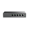 Switch PoE+ Gigabit No Administrable / 5 puertos 10/100/1000 Mbps / 4 puertos PoE+ / hasta 60W