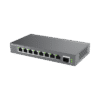 Switches de red Multi-Gigabit de 2.5G No Administrable / 8 Puertos RJ45 de 100/1000/2500Mbps / 1 puerto de fibra SFP+