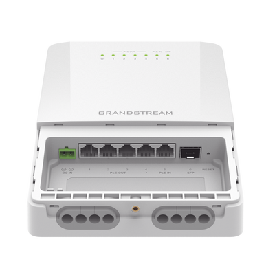 Switch PoE Lite administrable para exteriores de 6 puertos (5GE+1SFP) / Clasificación IP66 a prueba de polvo y agua