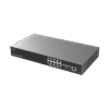 Switch Capa 3 Administrable / 8 puertos 10/100/1000 Mbps + 2 Puertos SFP+ 10 Gigabit / Compatible con GWN Cloud.