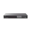 Switch Capa 3 PoE+ Administrable / 8 puertos 10/100/1000 Mbps + 2 Puertos SFP+ de 10 Gigabits / Hasta 120W / Compatible con GWN Cloud.