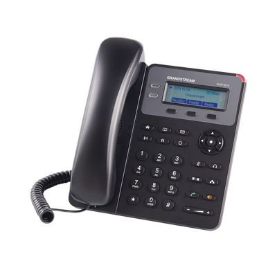 Teléfono IP SMB de 1 Línea, 1 Cuenta SIP con 3 teclas de función programables y conferencia de 3 vías. 5Vcc