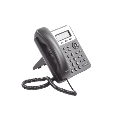 Teléfono IP SMB de 2 líneas con 3 teclas de función programables y conferencia de 3 vías, 5 Vcc