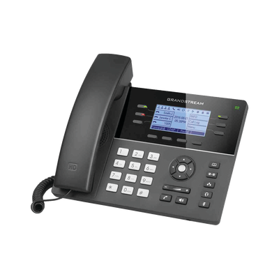 Teléfono IP Gama media de 6 Líneas con 4 teclas de función, 24 teclas de extensión BLF digital y conferencia de 5 vías PoE
