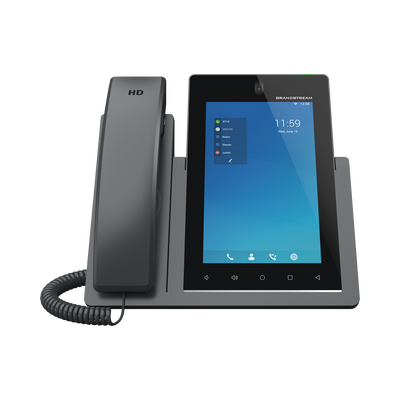 Teléfono IP Android 11, 16 líneas SIP con 16 cuentas, pantalla táctil 7", puertos Gigabit, Wi-Fi, Bluetooth, PoE, codec Opus, IPV4/IPV6 con gestión en la nube GDMS Teléfono IP Android 11, 16 líneas SIP con 16 cuentas, pantalla táctil 7", puertos Gigabit, Wi-Fi, Bluetooth, PoE, codec Opus, IPV4/IPV6 con gestión en la nube GDMS