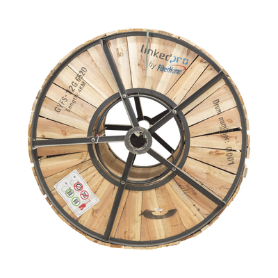 Carrete de 4 km de Fibra Óptica para Exterior G.652D, Armada, Monomodo de 12 Hilos, Loose Tube, Color Negro, Para Instalación en Ducto Subterráneo o Enterrado Directo Carrete de 4 km de Fibra Óptica para Exterior G.652D, Armada, Monomodo de 12 Hilos, Loose Tube, Color Negro, Para Instalación en Ducto Subterráneo o Enterrado Directo