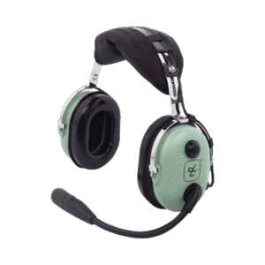 Auriculares de ala fija con atenuación de ruido pasivo para aviación general