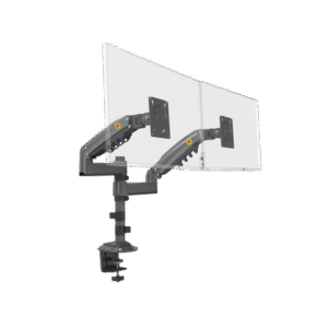 Montaje de Escritorio articulado para 2 monitores de 17 a 27" / Soporta hasta 9kg por monitor / Vesa 75 x 75 / 100 x 100 / Acero / Rotación: 360° Montaje de Escritorio articulado para 2 monitores de 17 a 27" / Soporta hasta 9kg por monitor / Vesa 75 x 75 / 100 x 100 / Acero / Rotación: 360°