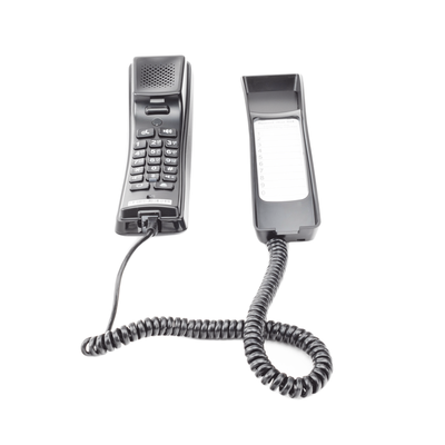 Teléfono IP profesional para Hotelería, montaje en pared, teclado numérico estándar, conferencia de 3 vías, Opus y PoE.