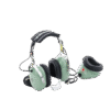 Auriculares estilo Muff-Mic para operaciones de mantenimiento y rampas en aeropuertos