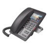 (H5W Color Negro)Teléfono IP WiFi para Hotelería, profesional de gama alta con pantalla LCD de 3.5 pulgadas a color, 6 teclas programables para servicio rápido (Hotline) PoE