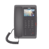 (H5W Color Negro)Teléfono IP WiFi para Hotelería, profesional de gama alta con pantalla LCD de 3.5 pulgadas a color, 6 teclas programables para servicio rápido (Hotline) PoE