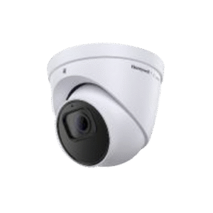 Turret IP 5 Megapixel / Lente 2.8 mm / 40 mts IR / Ultra Baja Iluminación / NDAA / ONVIF / Exterior IP67 / H.265 / IA (Filtro de Humanos y Vehiculos) / Merodeo / Conteo de Personas / PoE / Audio y Alarmas I/O / Serie 35 / Honeywell Security