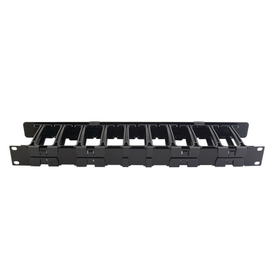 Organizador de Cable Horizontal RouteIT, Sencillo, Para Rack de 19in, 4in de profundidad, 1UR
