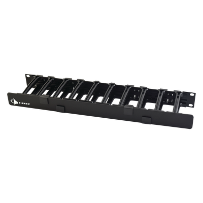 Organizador de Cable Horizontal RouteIT, Sencillo, Para Rack de 19in, 4in de profundidad, 1UR